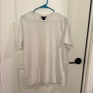 H&M White Short Sleeve Crew Neck Tee